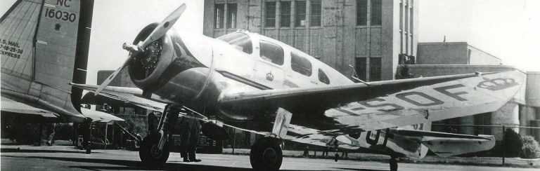 spartan college vintage photo of airplane