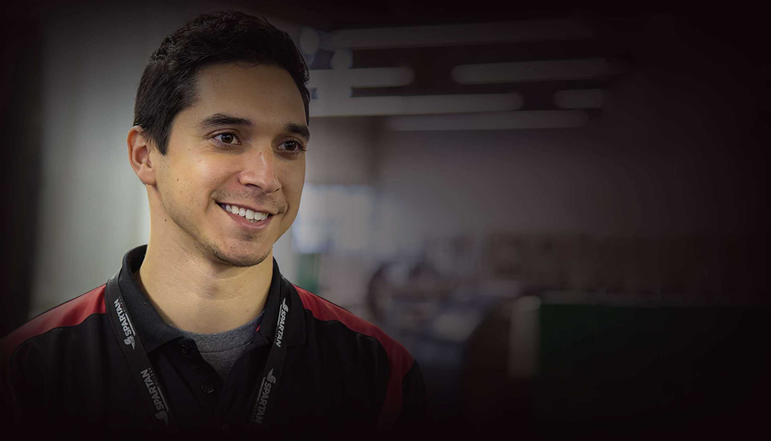 Spartan College Student smiling