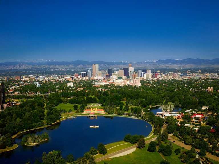 Aerial photo of Denver Area - Spartan College