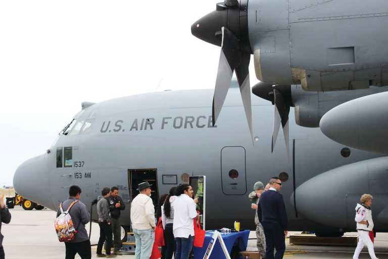 Denver Aviation Day with an Airforce Plane in background