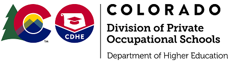 Colorado Division of Private Occupational Schools logo