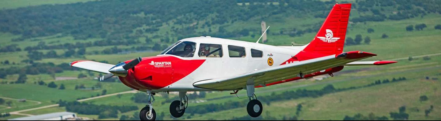 spartan plane in flight horizontal