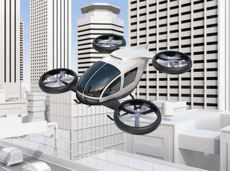 3d Generated eVOTL Passenger Drone