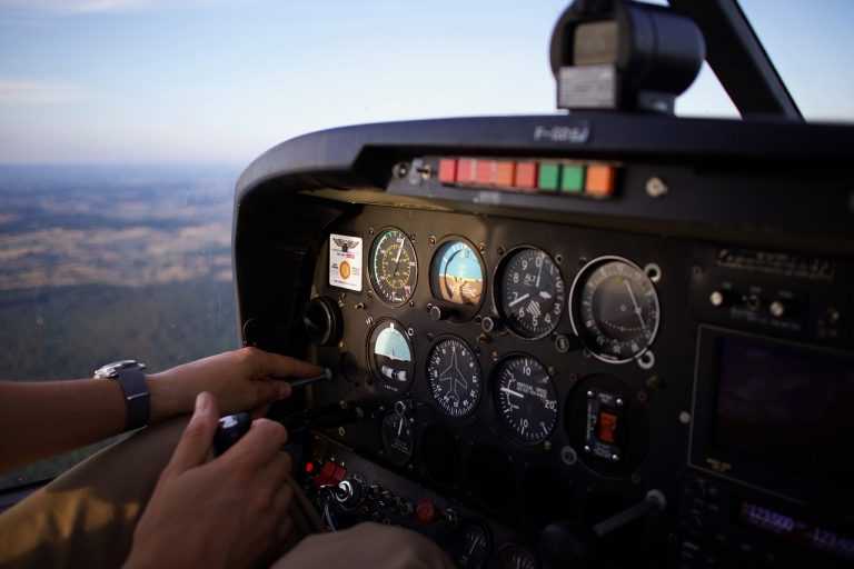 aircraft cockpit view