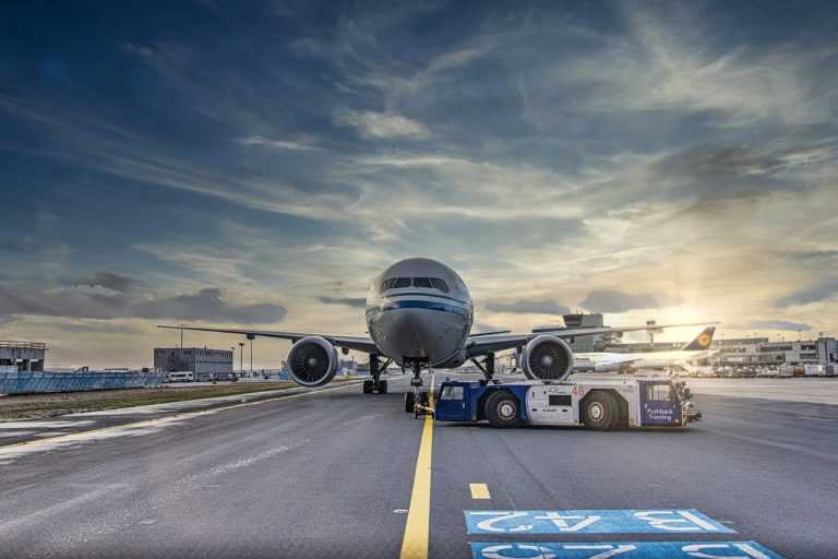 airplane on airfield