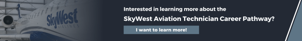 skywest aviation technician career pathway banner