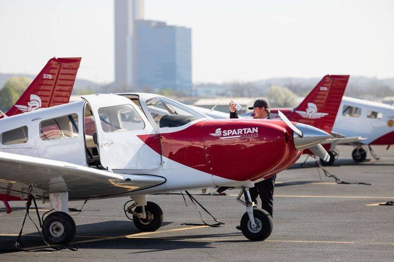 spartan college new plane