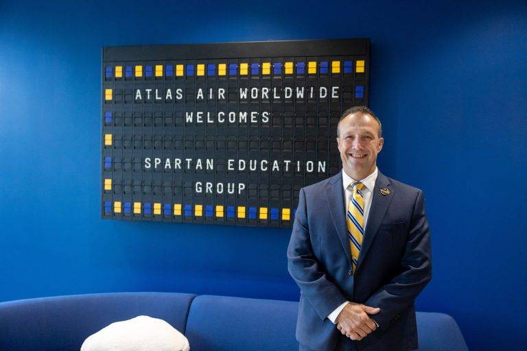 spartan education group and atlas air worldwide - atlas cadet academy partnership signing event
