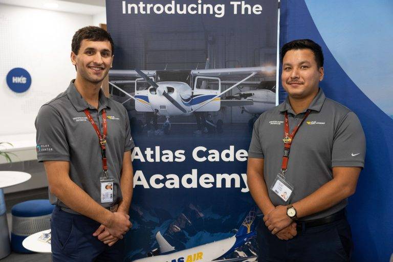 spartan education group and atlas air worldwide - atlas cadet academy partnership signing event