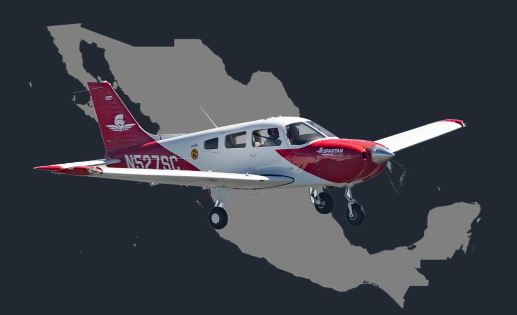 spartan plane over mexico