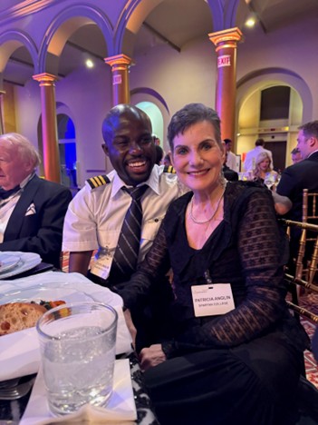Zack and his mother Patricia, at the awards ceremony